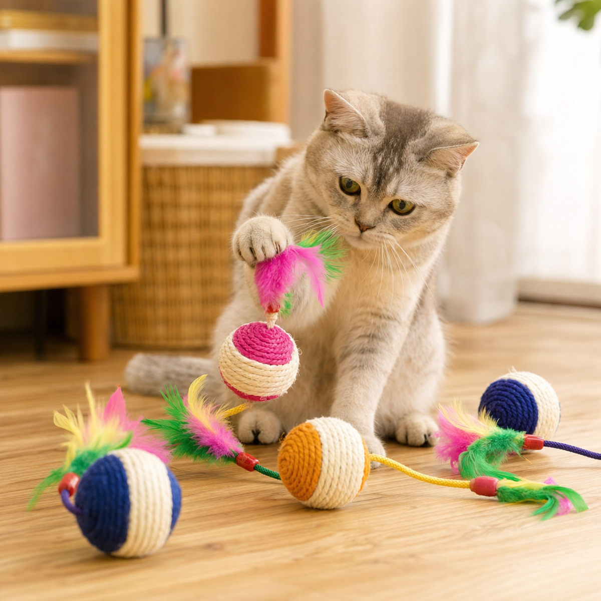 Cat Toy Sisal Scratching Ball