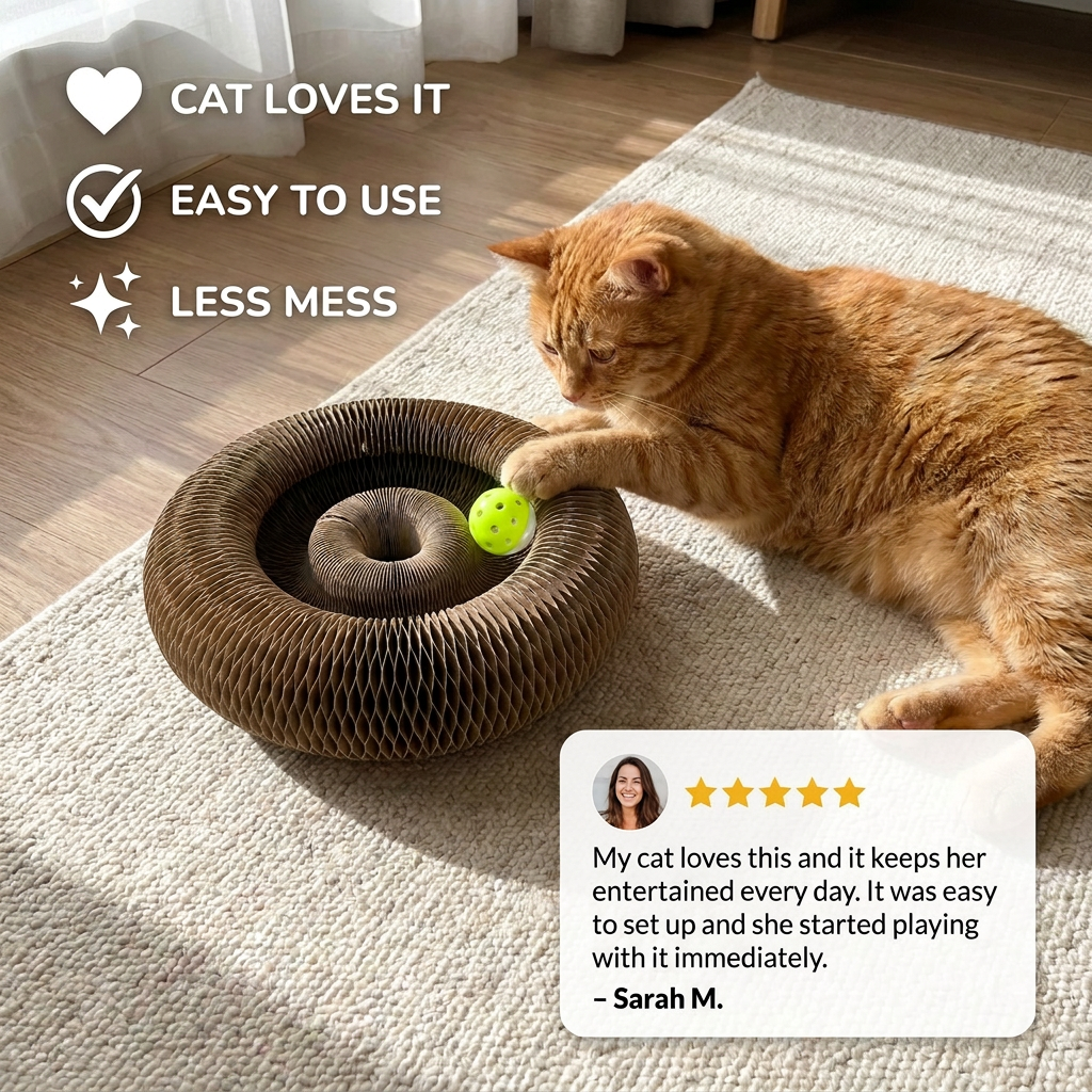 Fun Play and Scratching Delight for Your Cat – PlayFun Ball