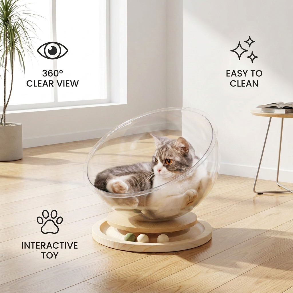 Cat Play and Relaxation Oasis – PurrPlay Pod