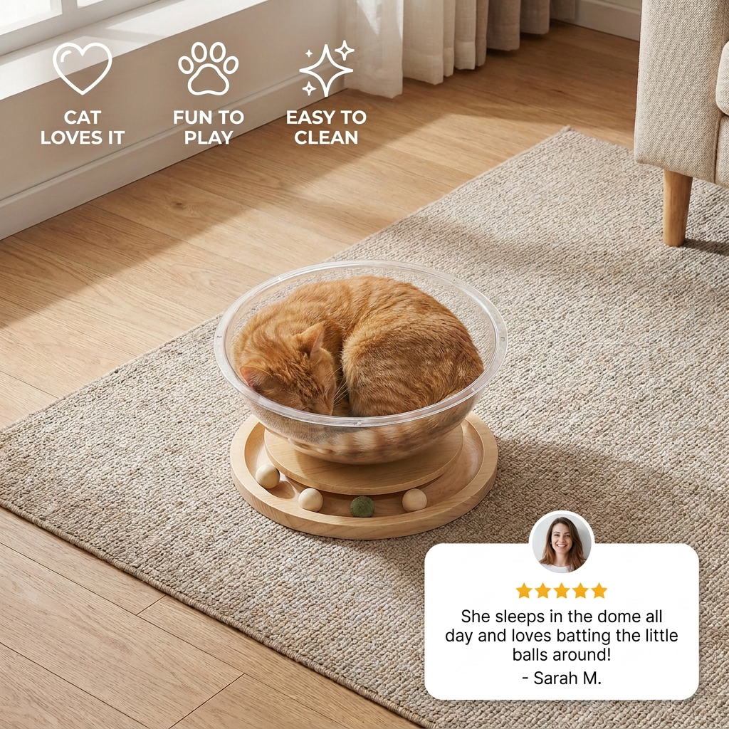 Cat Play and Relaxation Oasis – PurrPlay Pod