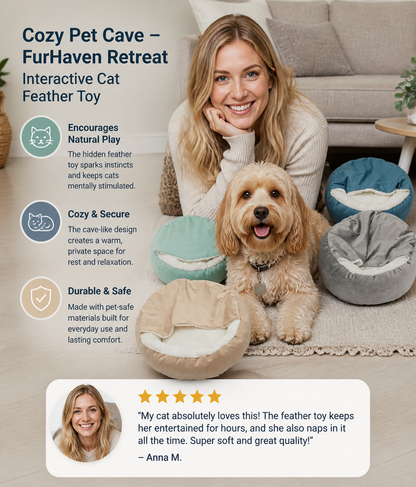Cozy Pet Cave – FurHaven Retreat