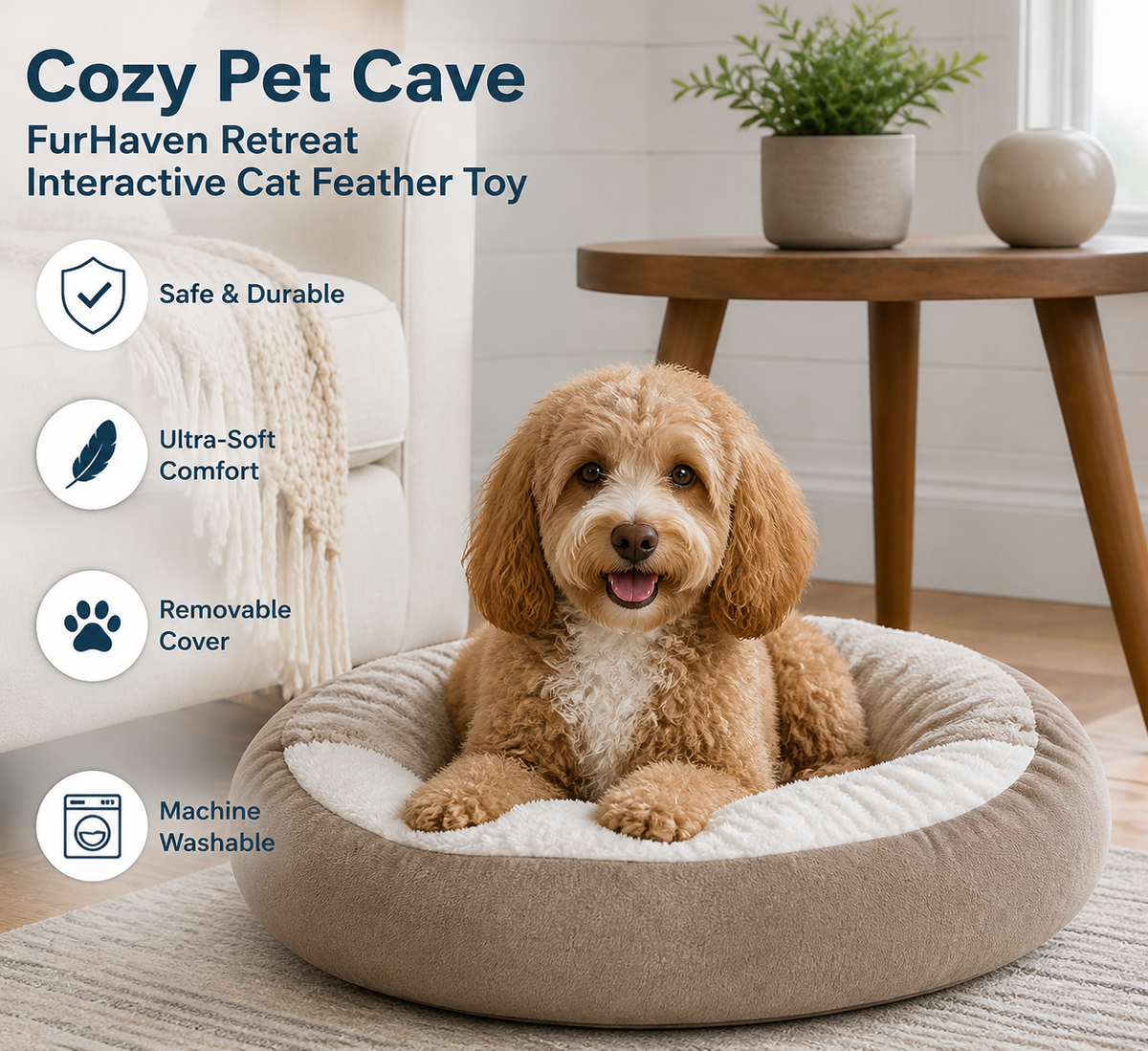 Cozy Pet Cave – FurHaven Retreat