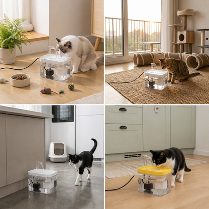 Pet Water Fountain - AquaRein Water Dispenser