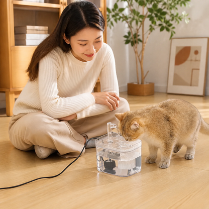 Pet Water Fountain - AquaRein Water Dispenser