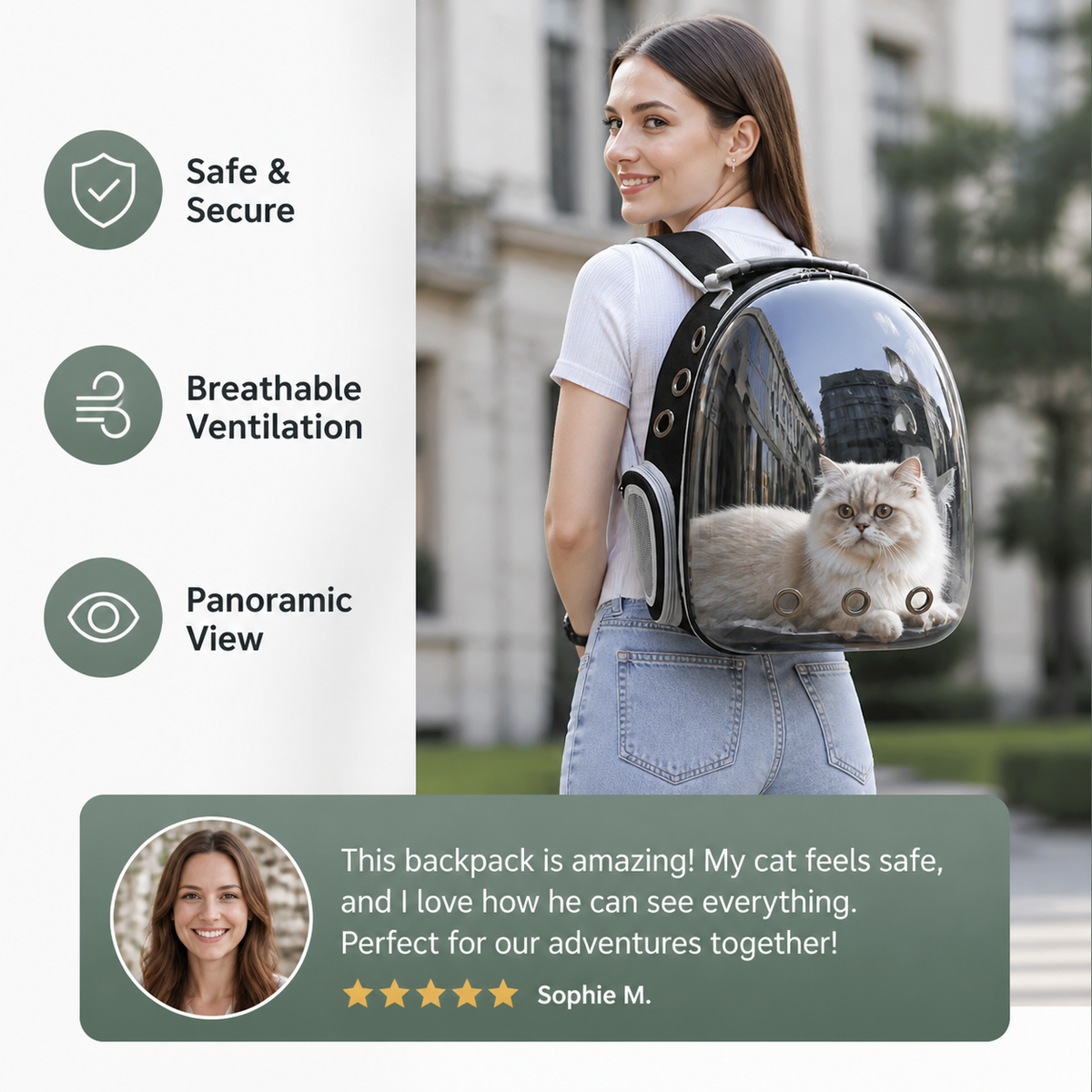 PawsJourney Pet Backpack