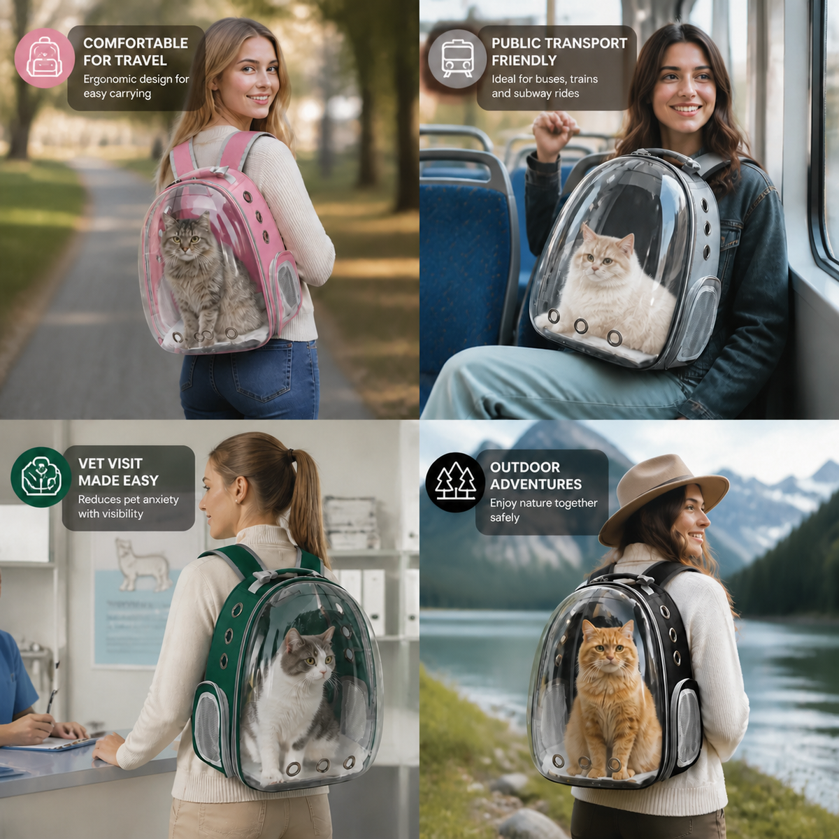 PawsJourney Pet Backpack