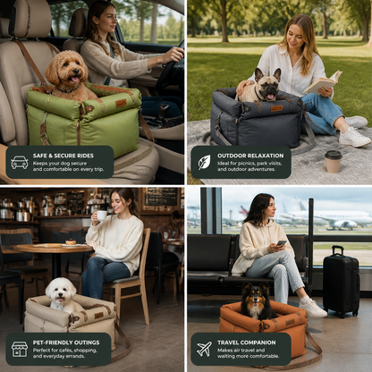 Comfortable Dog Car Seat – TravelMate
