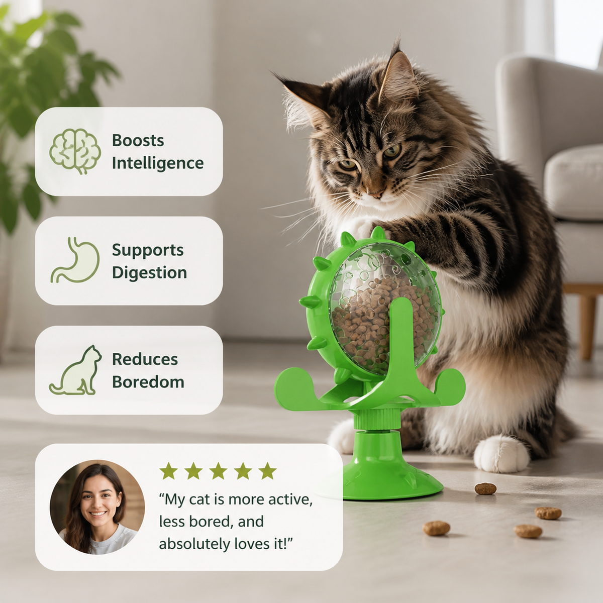 Treat-Spinning Fun for Pets