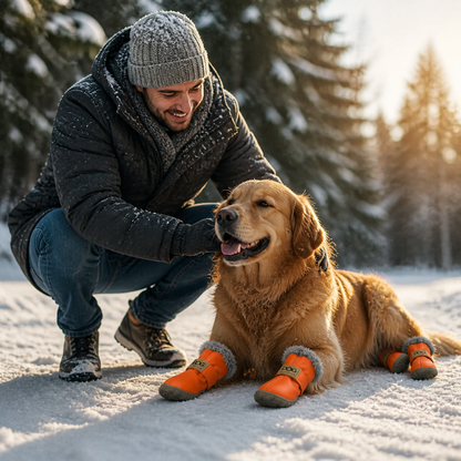 Warm Snow Boots for Dogs – FrostPaw