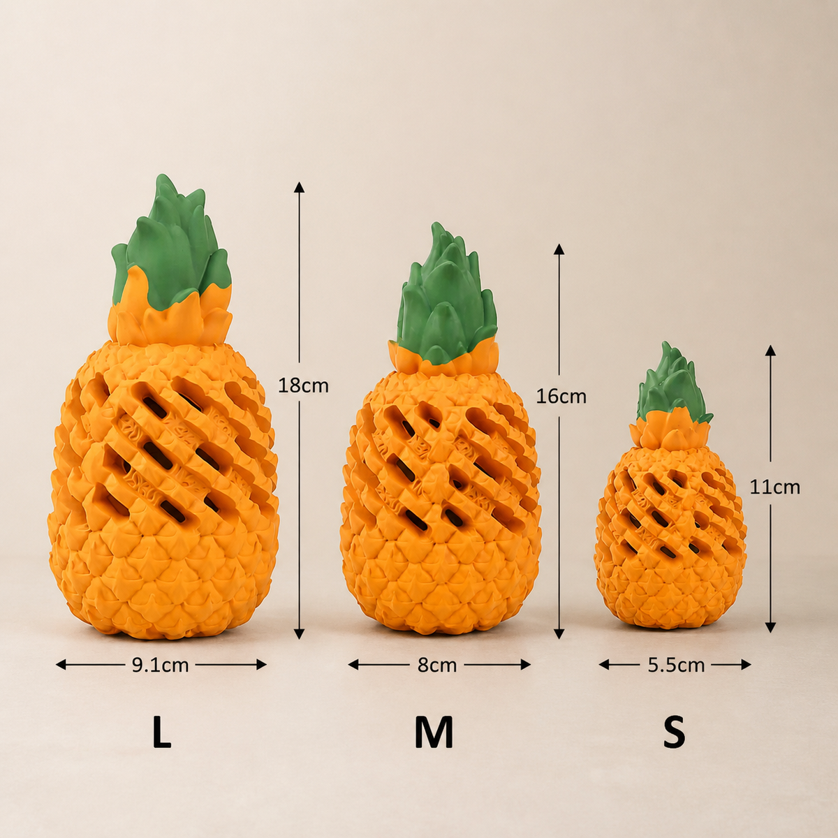 Indestructible Pineapple Chew Toy for Dogs