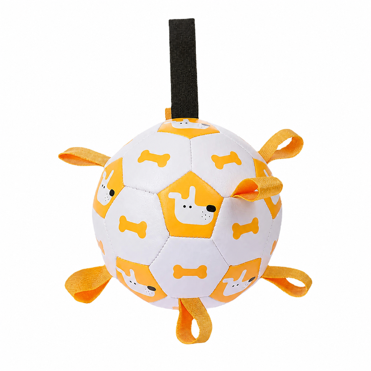 Dog Ball Toy with Integrated Pull Ropes