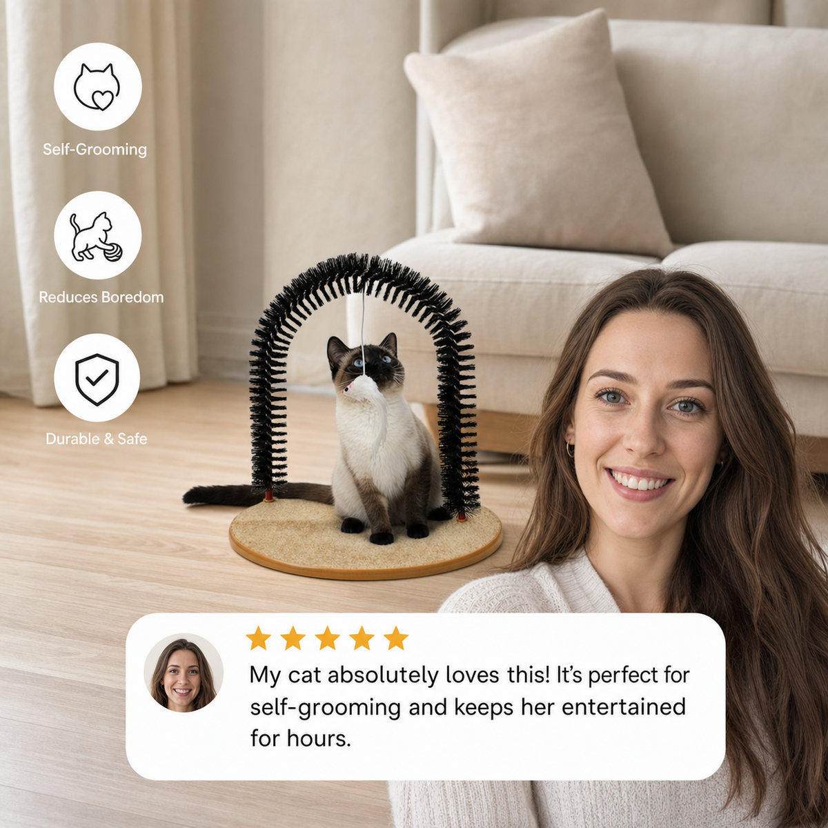 Cat Toy Arch Self-Grooming Pamper