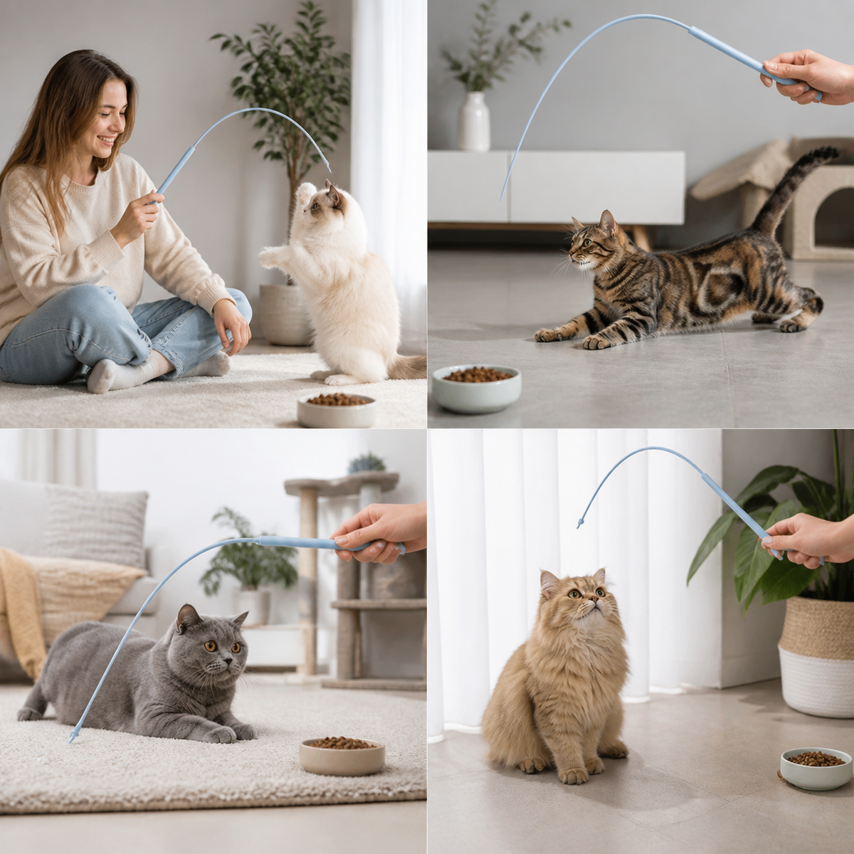 Cat Toy Wand Interactive