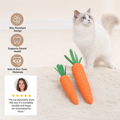 Carrot Bite-Resistant Cat Toy
