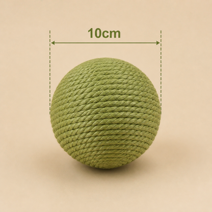 10CM Interactive Sisal Cat Scratching Ball