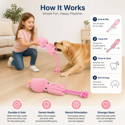 Octopus Plush Rope Toy