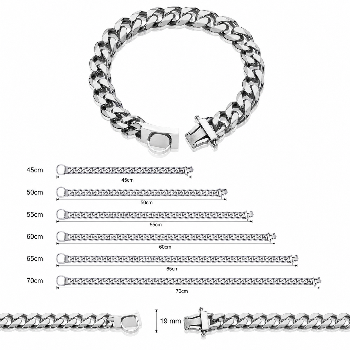 Titanium Steel Dog Collar