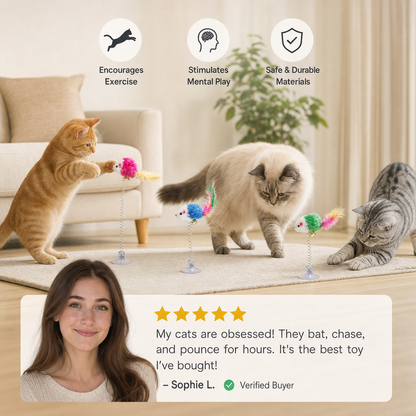 Swinging Mouse Cat Toy