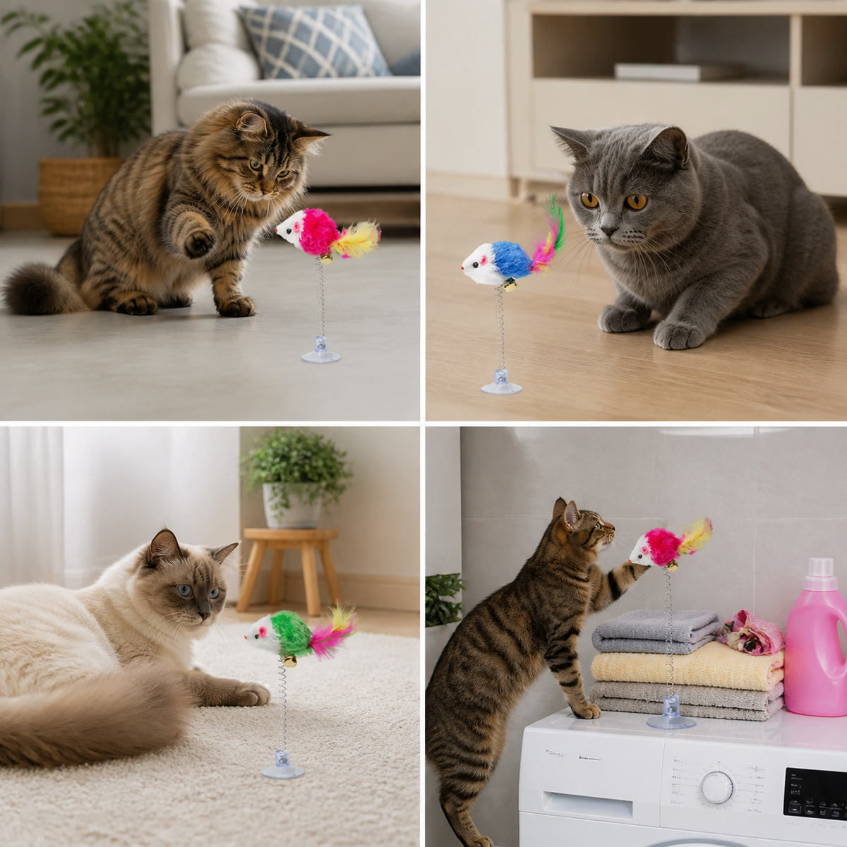 Swinging Mouse Cat Toy