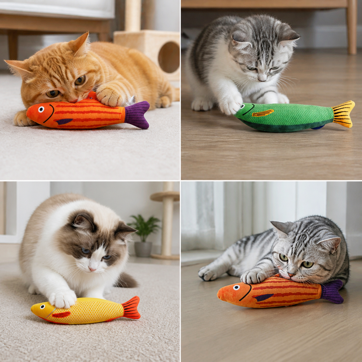 Cat Toy Catnip 3D Simulation Fish