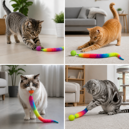 Tickle Cat Colorful bouncing ball