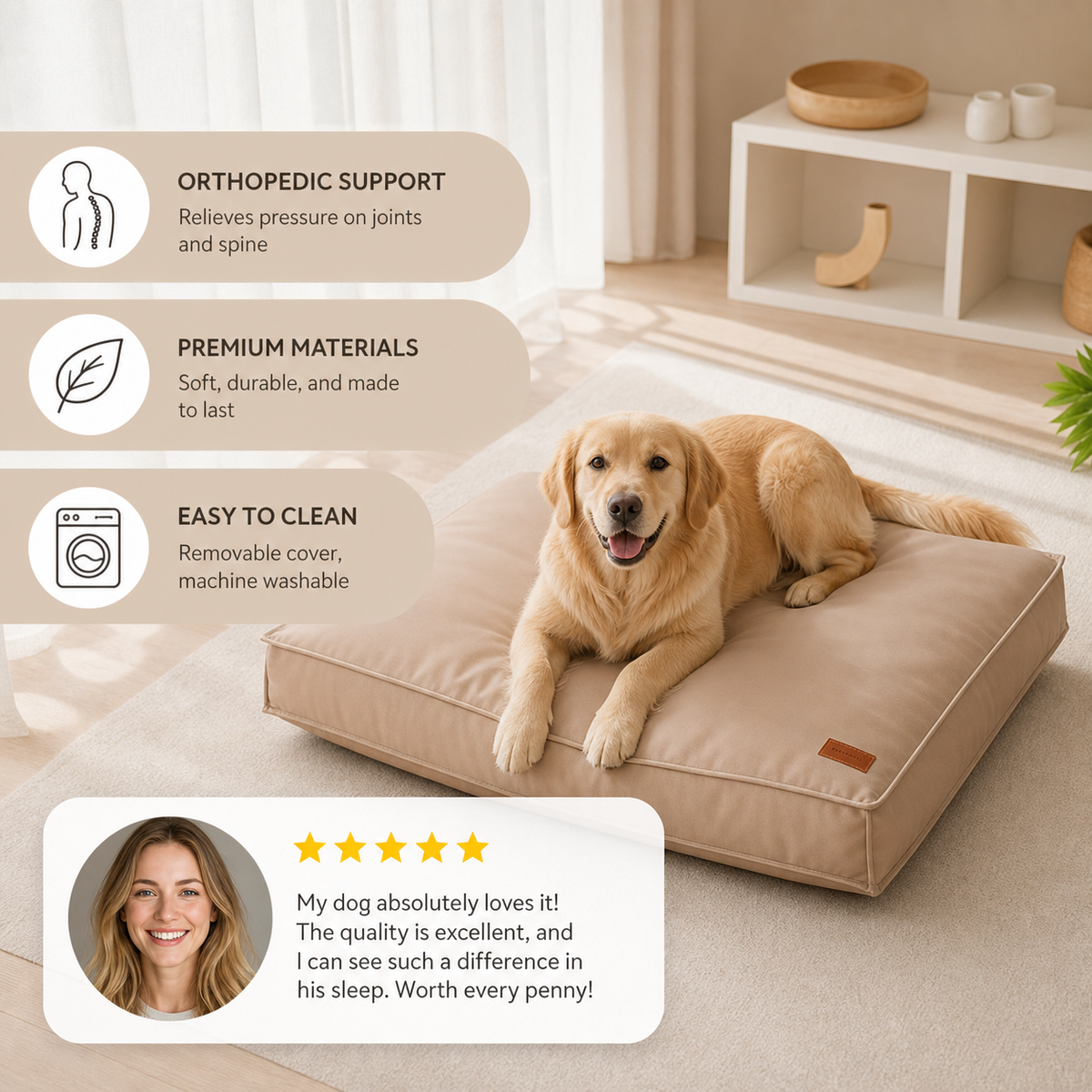 Orthopedic Dog Bed – RelaxPfote Comfort