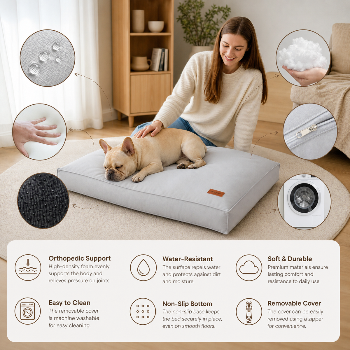 Orthopedic Dog Bed – RelaxPfote Comfort