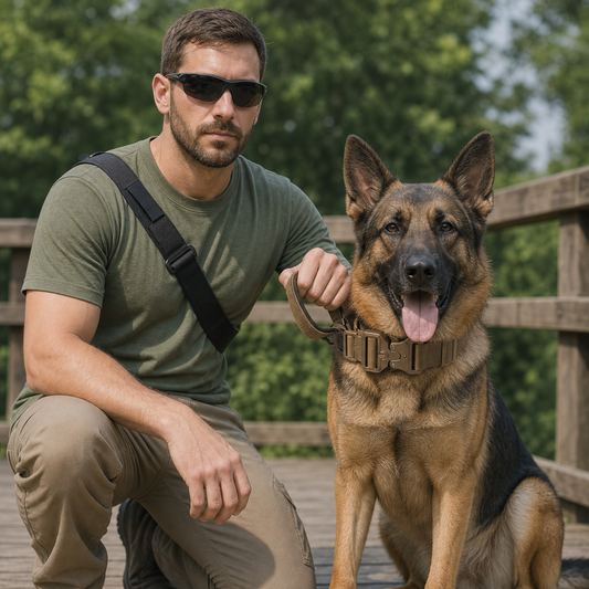 Tactical Dog Collar with Handle – GripMaster