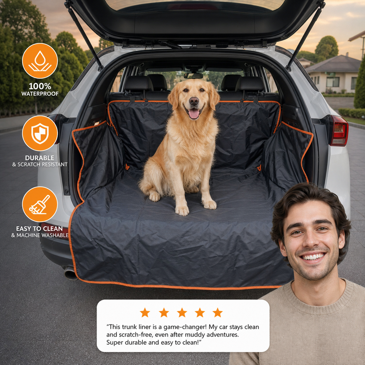 CargoShield Waterproof Dog Trunk Liner