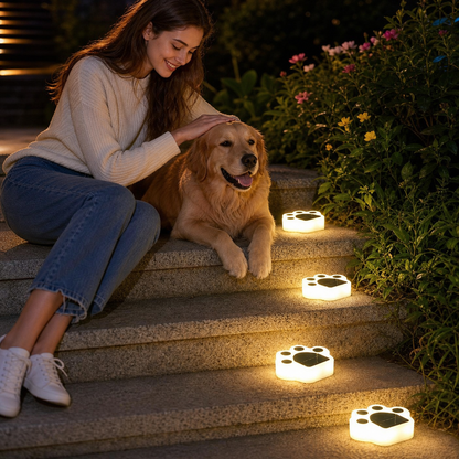 PawGlow Solar Garden Lights – Solar-Powered Paw Print Outdoor Lights