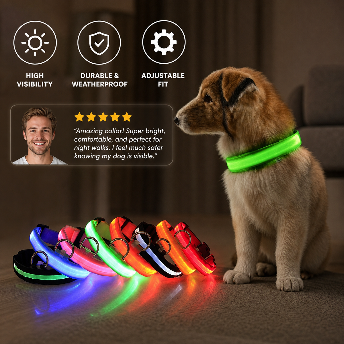 GlowCollar LED – BrightPaws