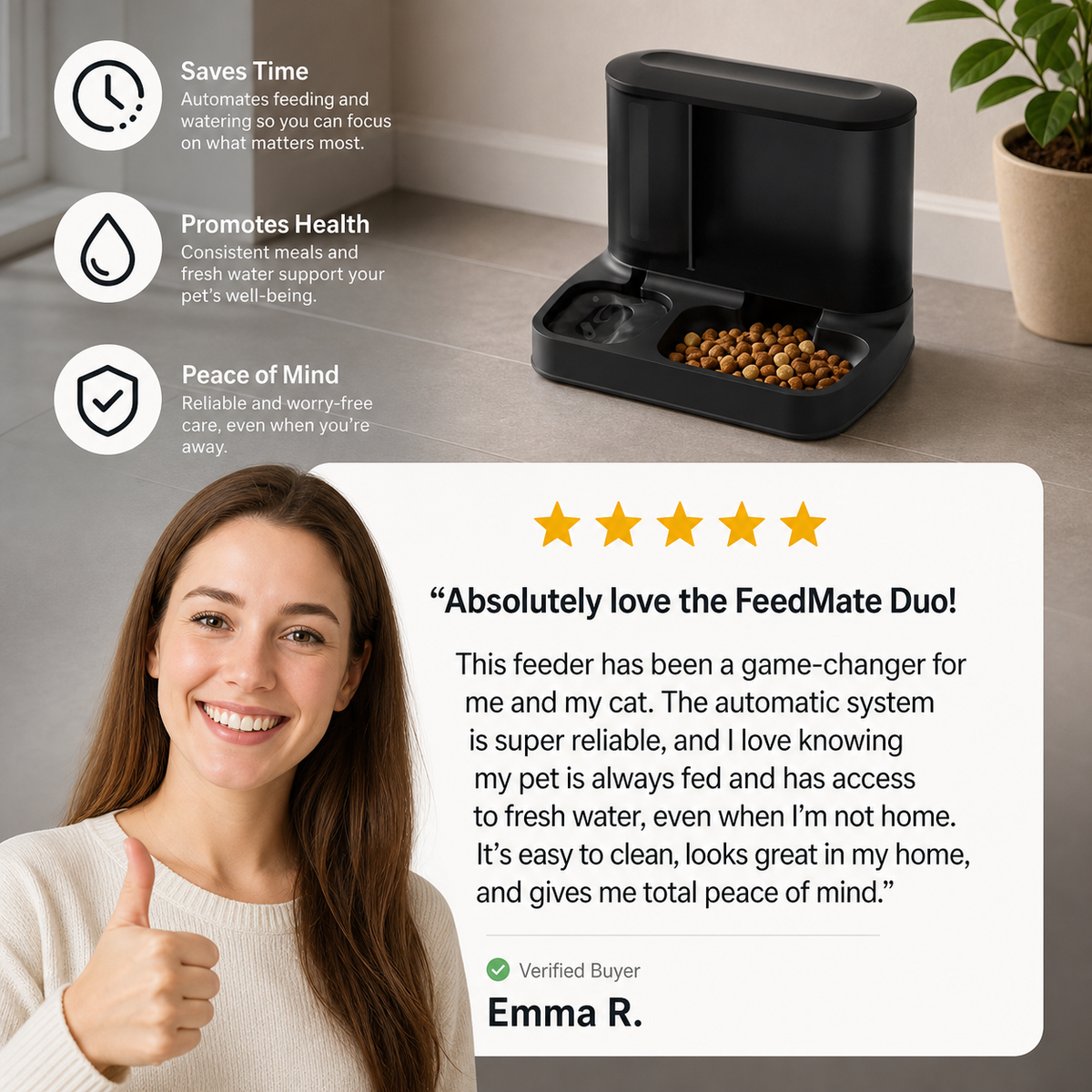 Automatic Pet Feeding & Watering System – FeedMate Duo
