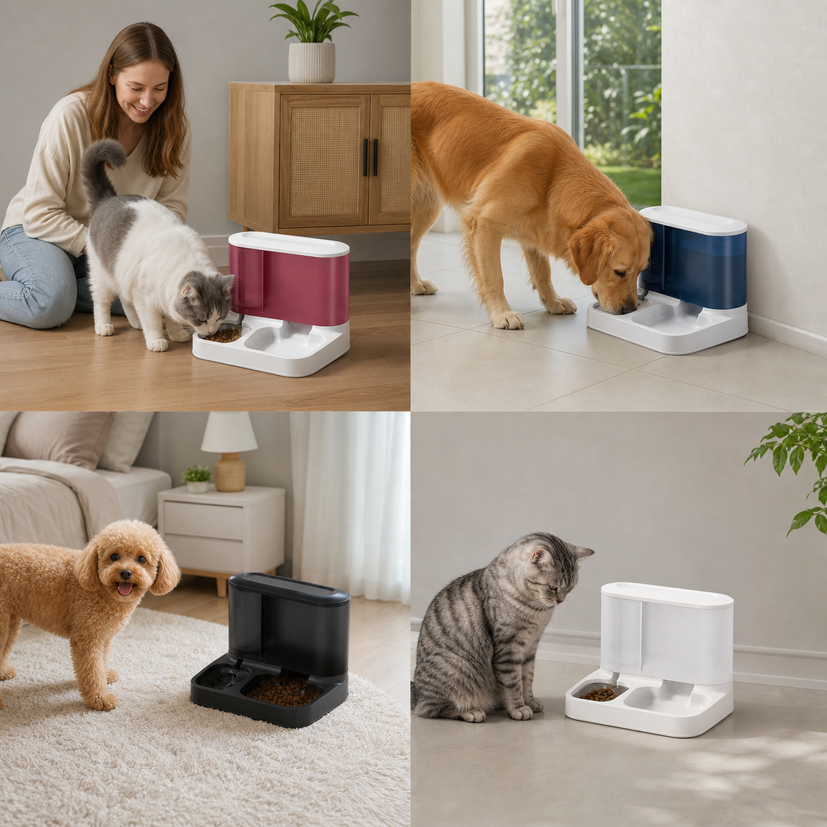 Automatic Pet Feeding & Watering System – FeedMate Duo