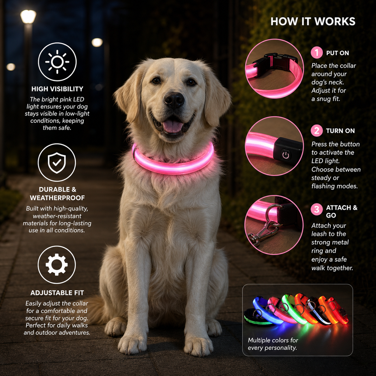 GlowCollar LED – BrightPaws