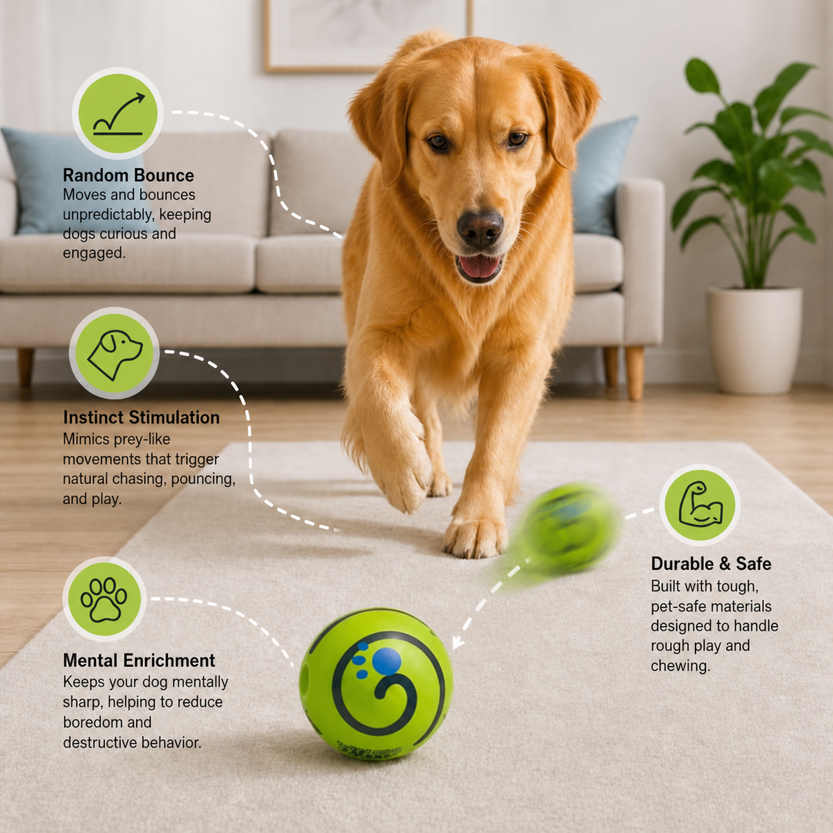 Interactive Play Ball for Dogs