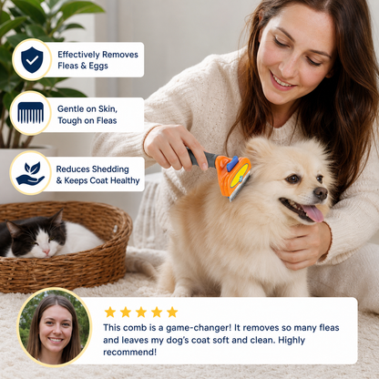 Flea Comb for Dogs and Cats – PurrClean Pro