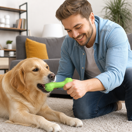 Interactive Durable Dog Chew Bone