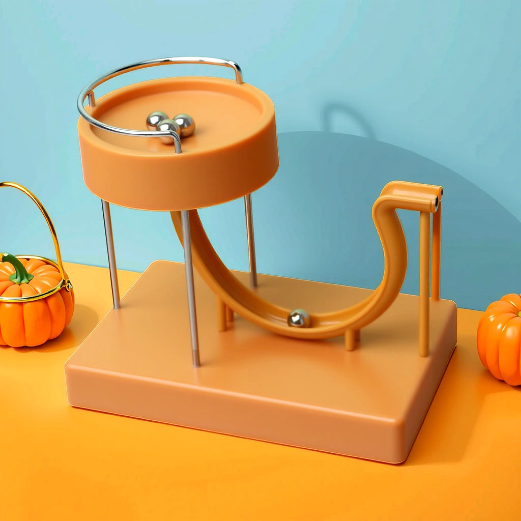 Marble run cat toy for endless fun