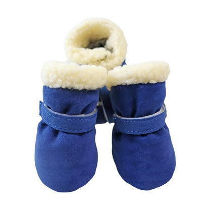 Soft Velvet Puppy Booties – Warm Non-Slip Paw Covers