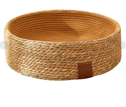 Hand-woven rattan cat scratching bed