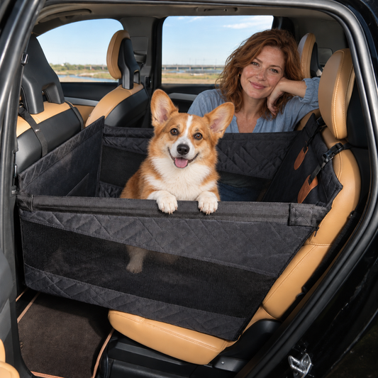 Hard Bottom Single Car Seat Extender for Dogs