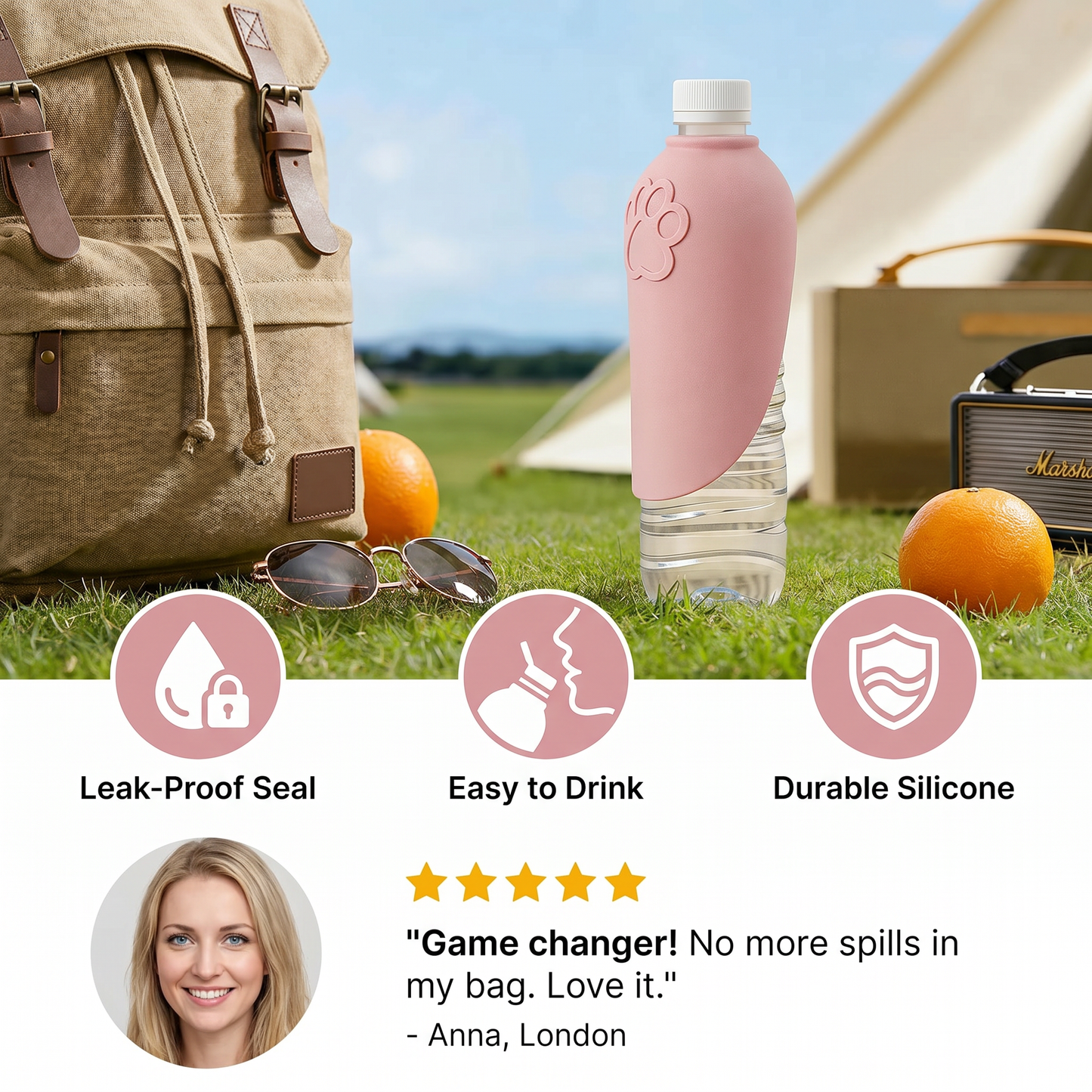 Silicone Drinking Cap for Bottles