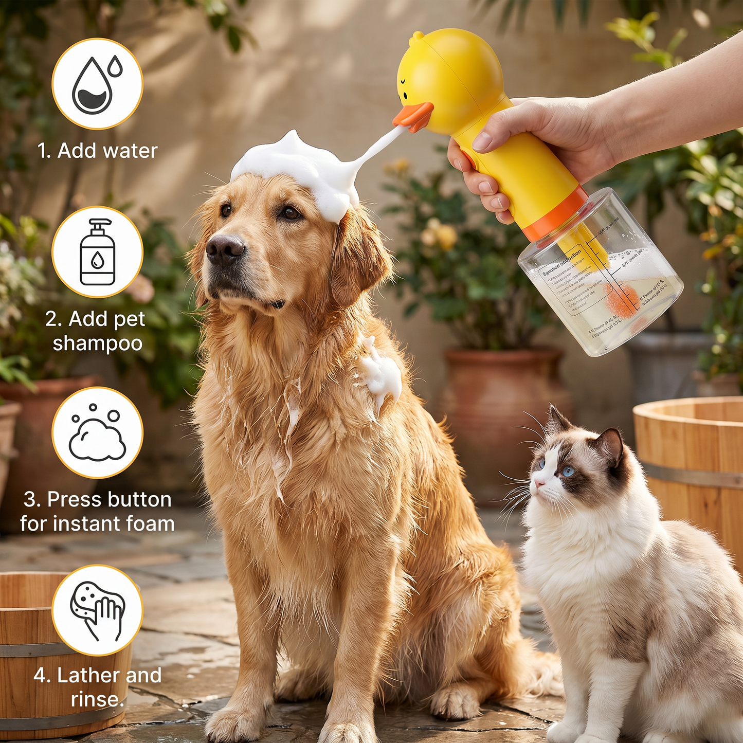 Automatic Duck Pet Foam Sprayer