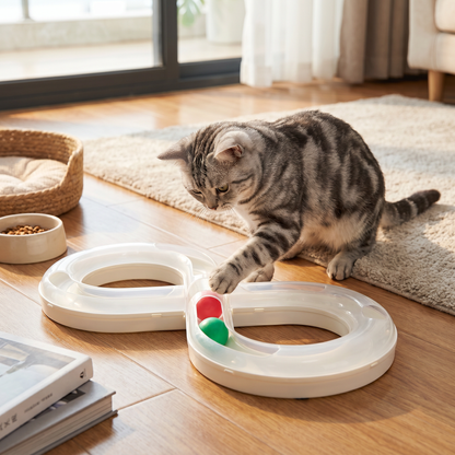 Interactive Cat Track Ball Toy
