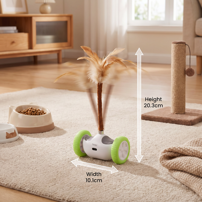 Self-Moving Feather Cat Teaser Toy