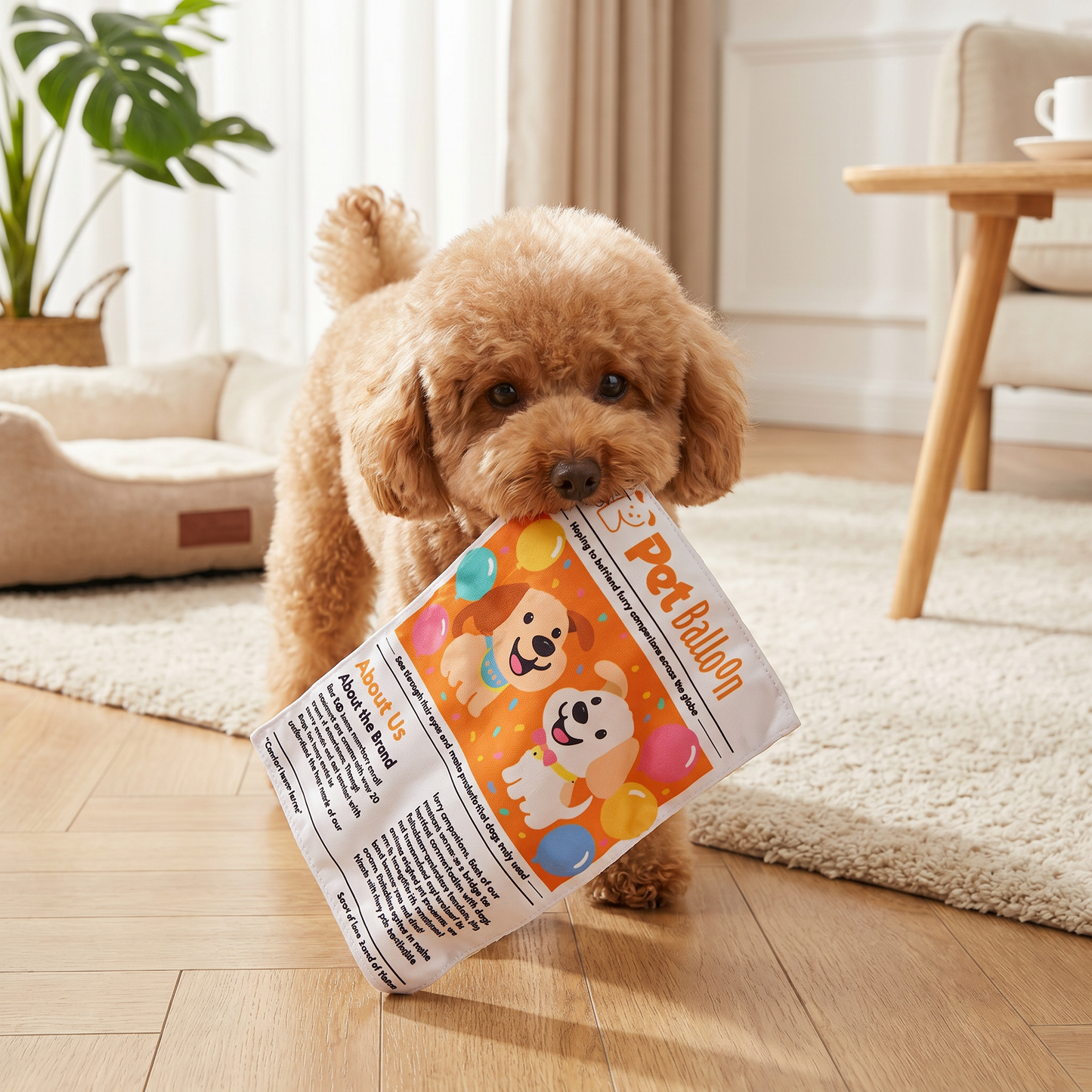 Durable Interactive Crinkle Newspaper Dog Toy