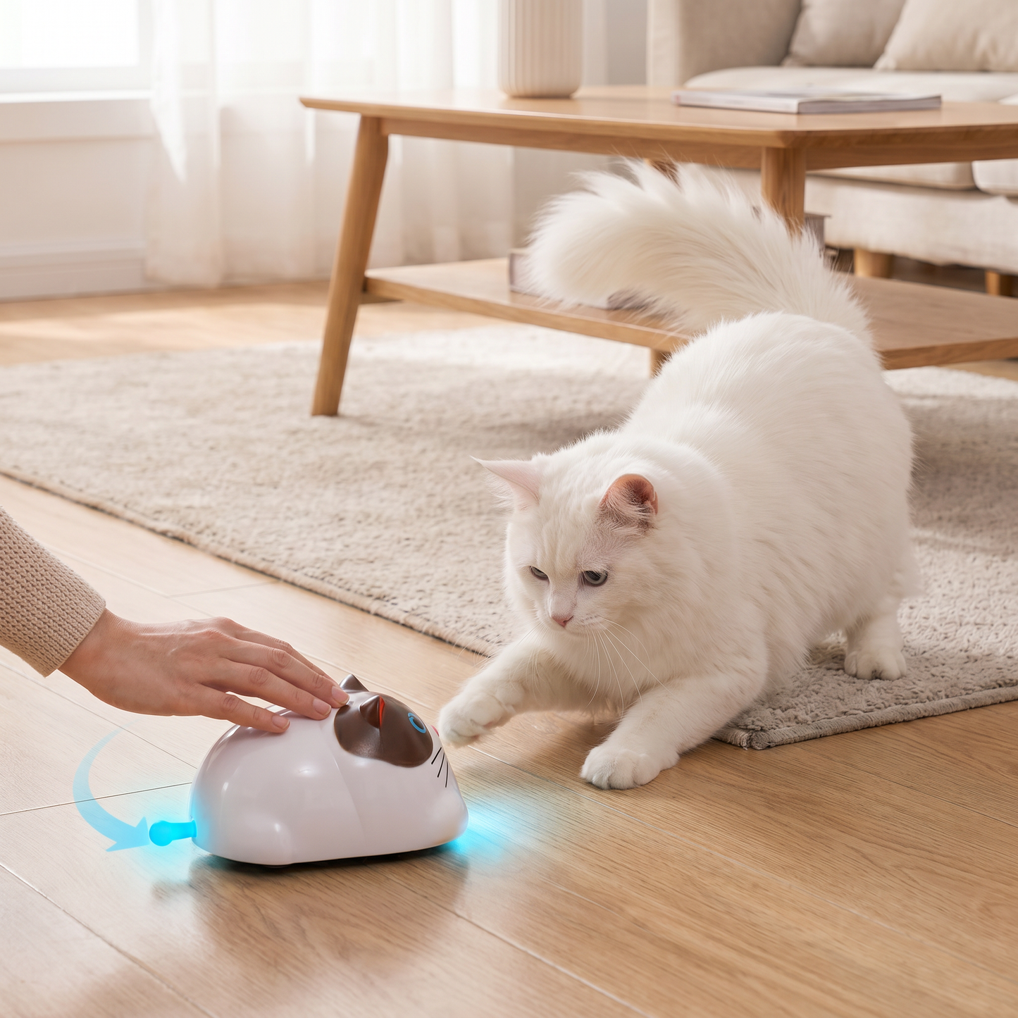 Touch-Activated Smart Cat Robot Toy