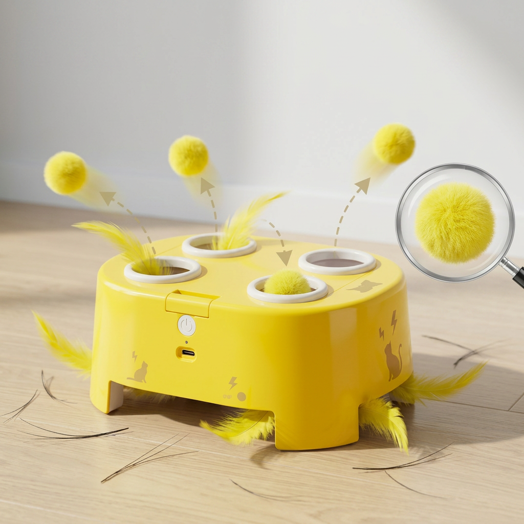 Automatic Feather Chase Toy for Cats