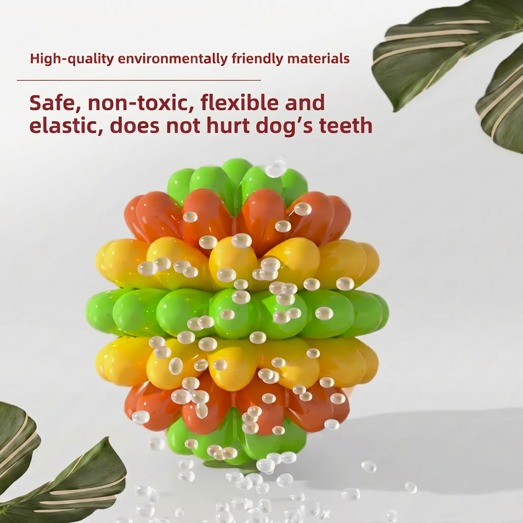 Colourful Bumpy Dog Chew Ball