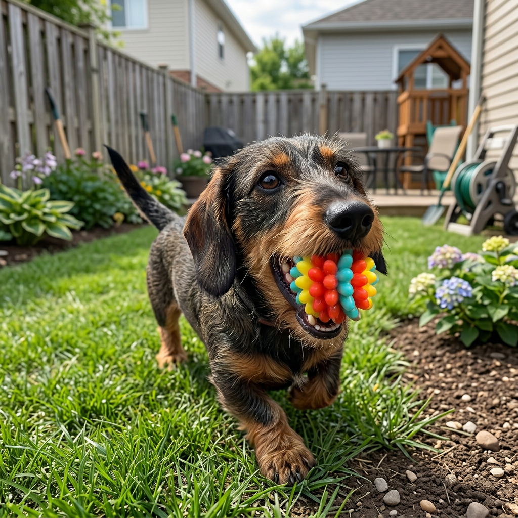 Colourful Bumpy Dog Chew Ball